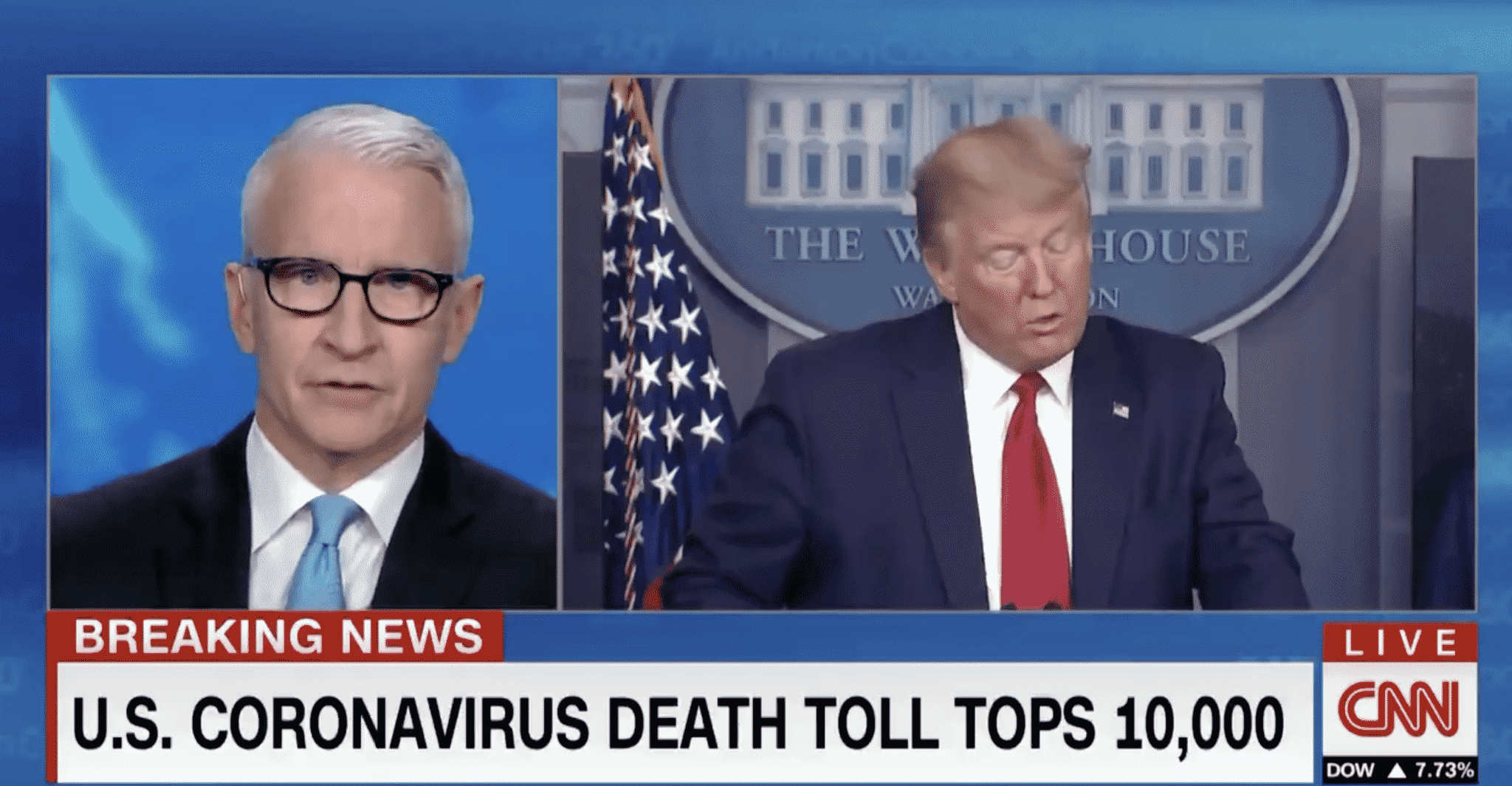 Anderson Cooper Accuses Trump of Using Coronavirus Briefings as a ‘Reelection Platform’