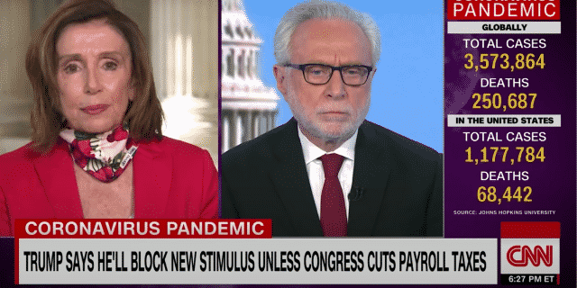 Pelosi Dismisses Trump’s Payroll Tax Cut Demand
