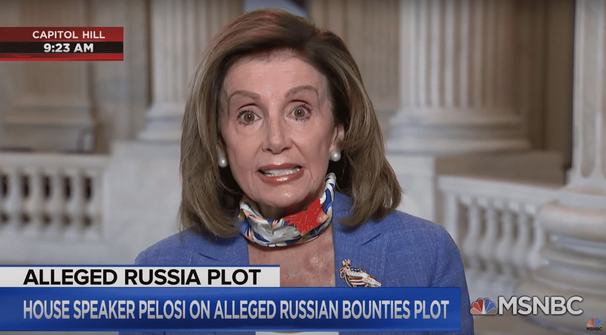 ‘The President Himself Is a Hoax’: Pelosi Reacts to Trump’s Response to Alleged Russian Bounties Plot