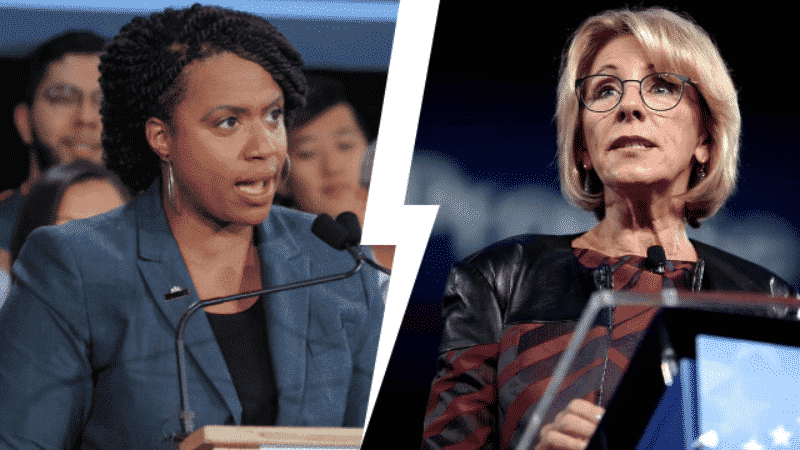 Pressley to DeVos Over Schools: ‘I Wouldn’t Trust You to Care for a House Plant Let Alone My Child’