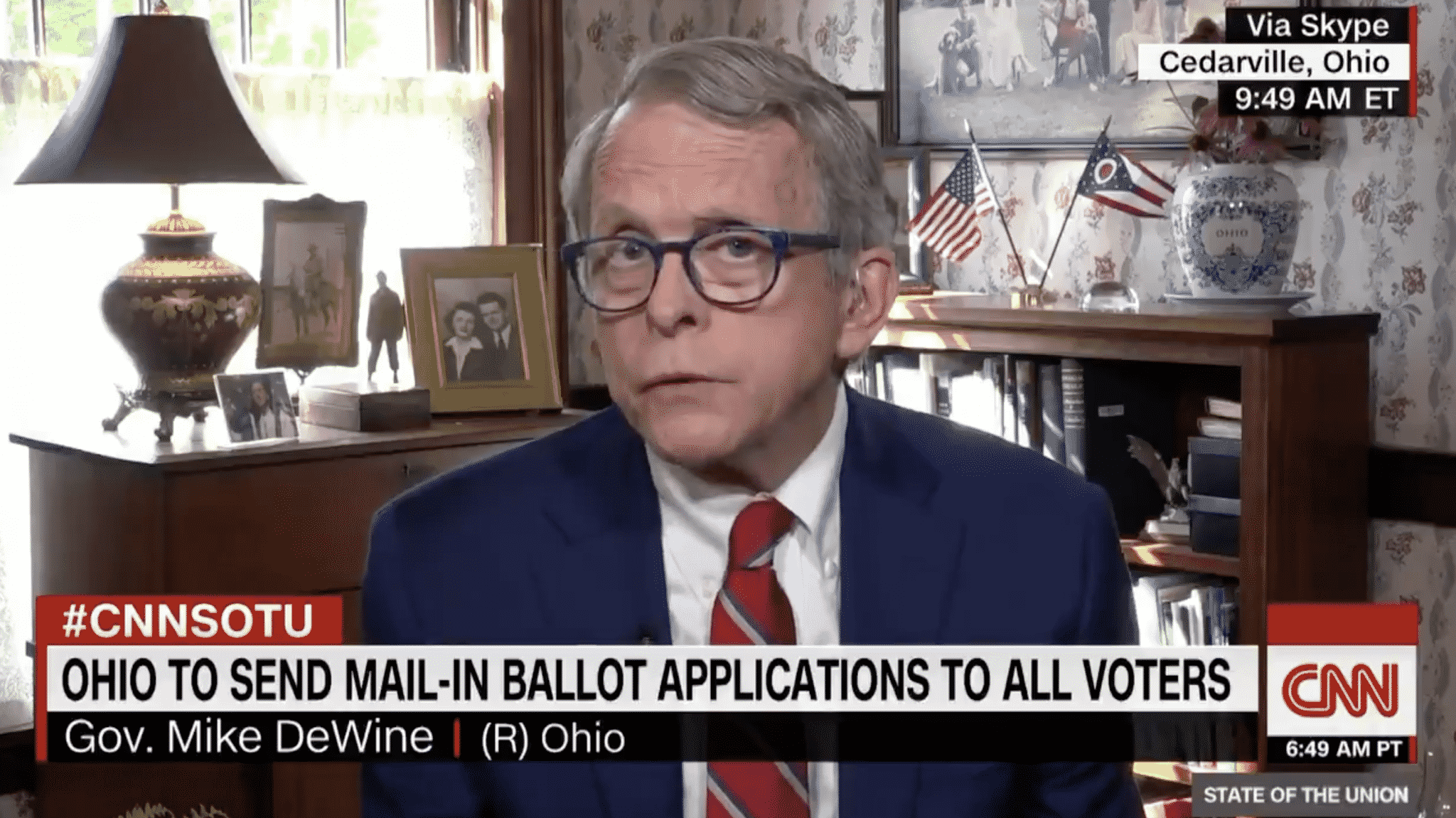 Gov. Mike DeWine Claims Mail-In Voting Has ‘Worked Exceedingly Well’ in Ohio