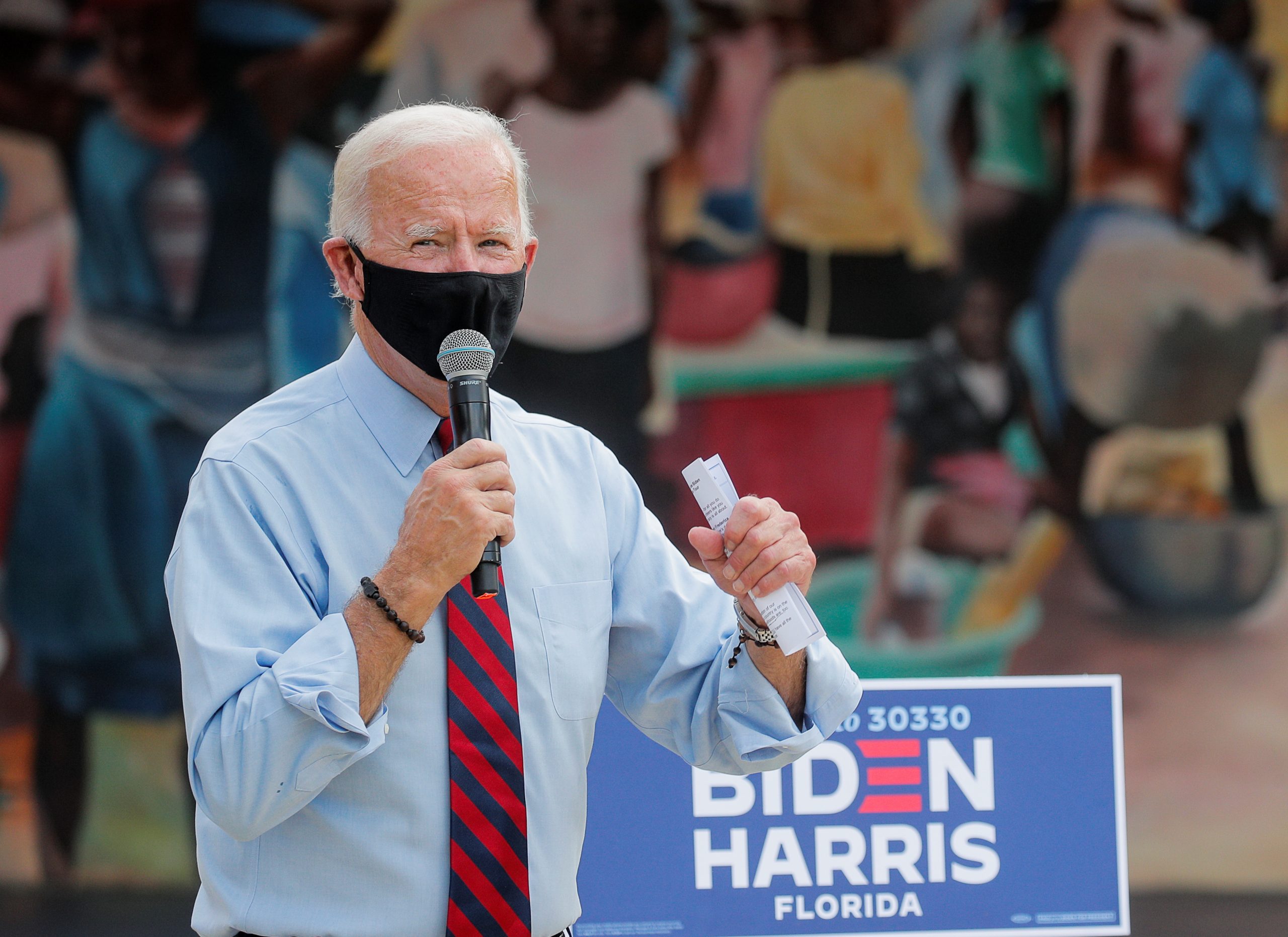 Biden Campaigns in Crucial Florida as Trump Plans End To Hospital Stay