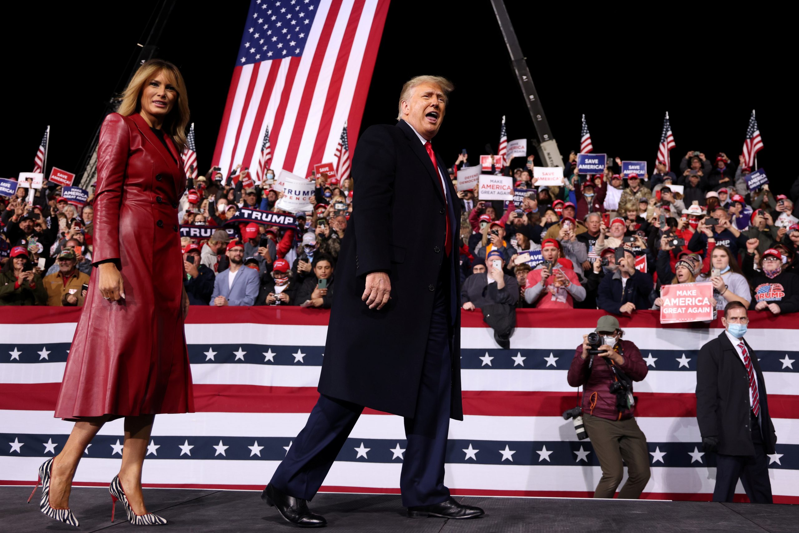 Trump Keeps up False Claims of Widespread Fraud at Georgia Rally for US Senators