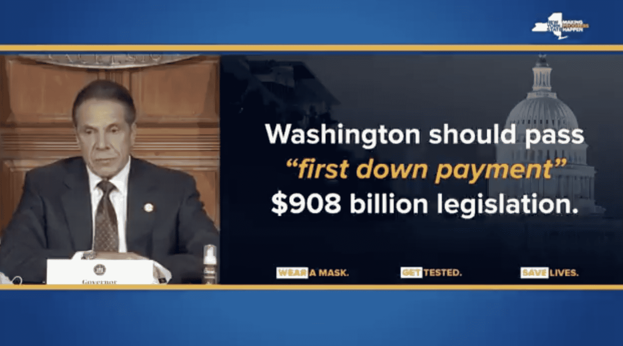 Cuomo Accuses McConnell of Being ‘Extraordinarily Difficult’ Amid Relief Negotiations