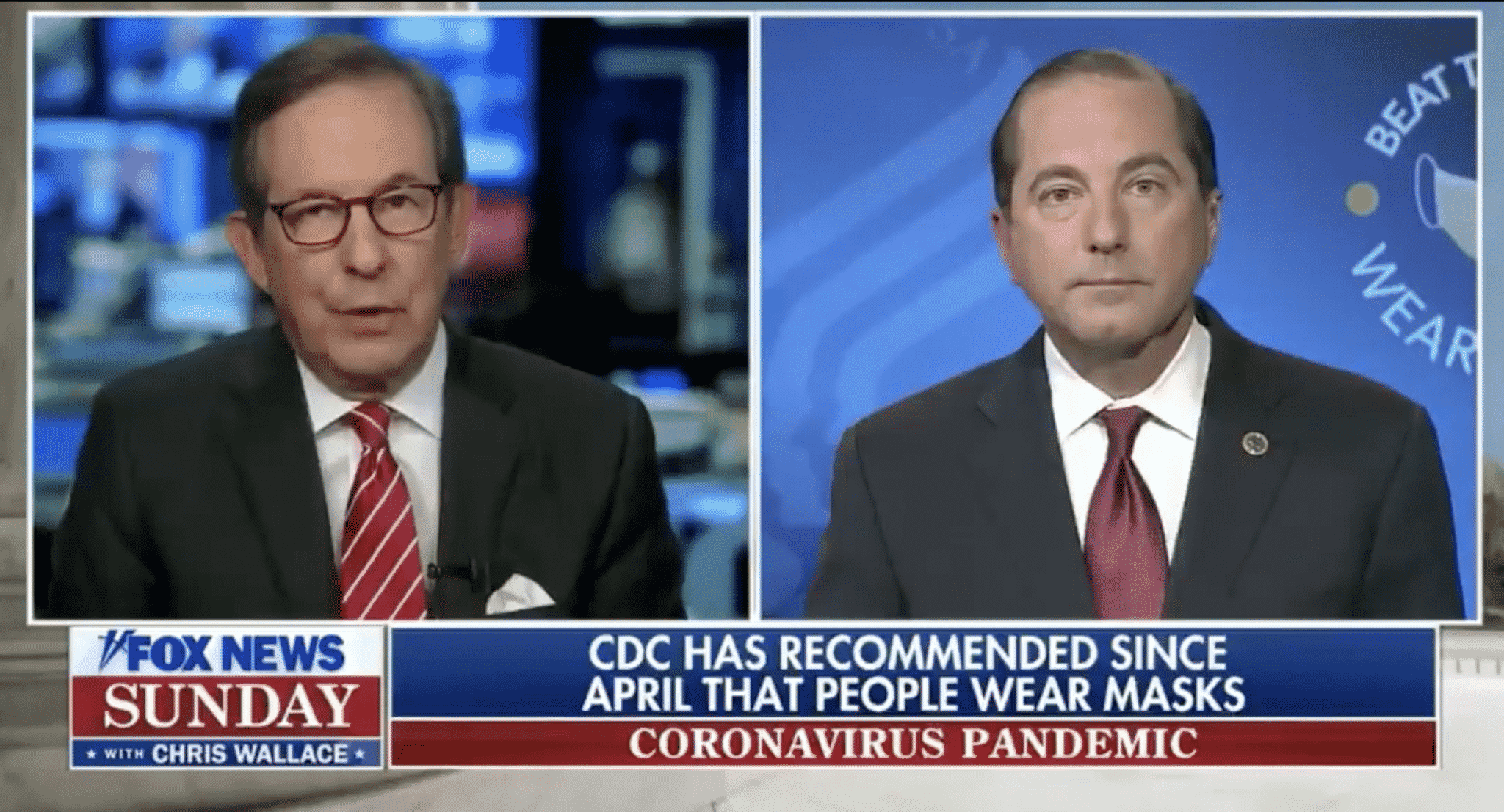 Chris Wallace Interrupts Azar To Correct Him on Biden’s Title: ‘He’s the President-Elect’