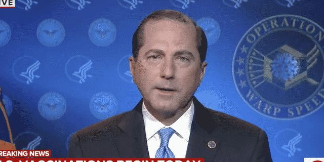 HHS’ Azar Urges Caution Over Next Several Weeks: ‘I Want You To Be There To Get These Vaccines’