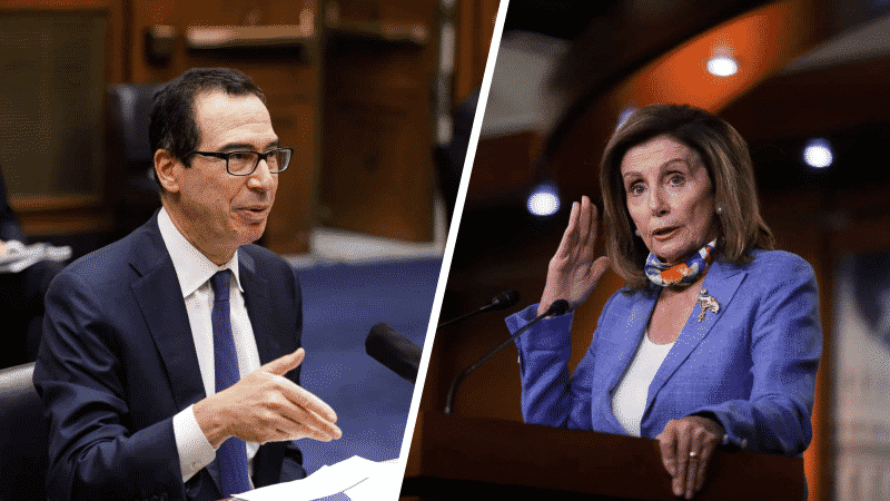 Mnuchin Offers Pelosi $916 Billion COVID-19 Proposal Backed by Trump