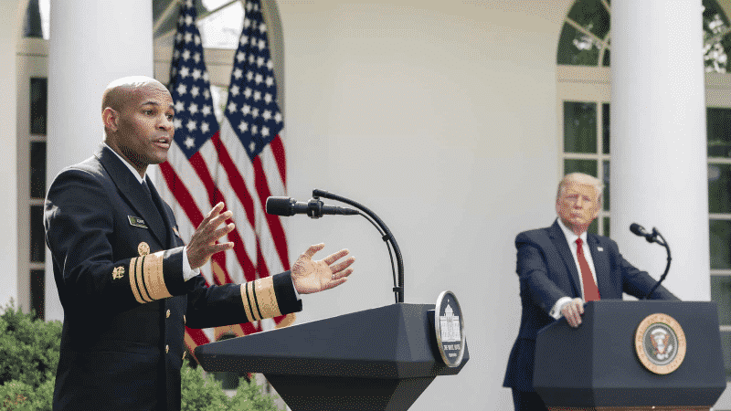 Ex-Surgeon General on His, Birx Not Resigning During Trump Admin, Questions ‘Different Standard’