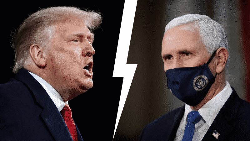 Trump Hits Back at Pence for Refusing to Overturn Election Results
