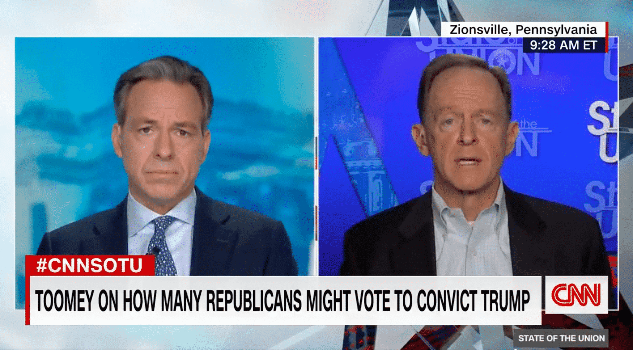 Toomey Claims the Trump’s Impeachment Trial Is ‘Pretty Clearly Constitutional’
