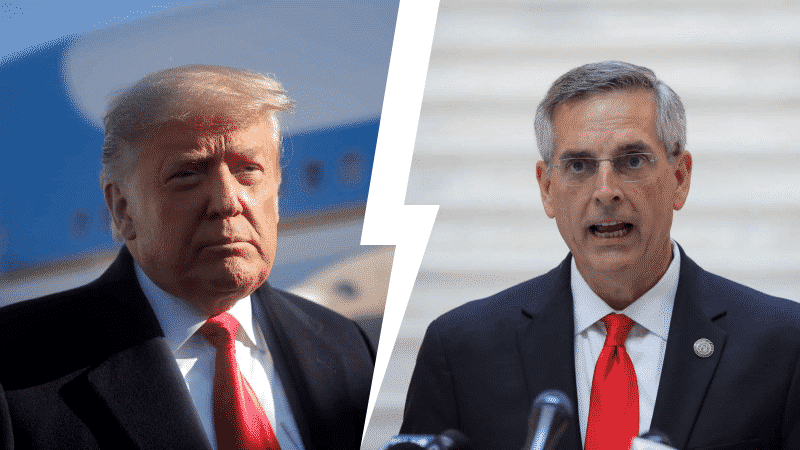 Trump Backs Challenger To Unseat Raffensperger