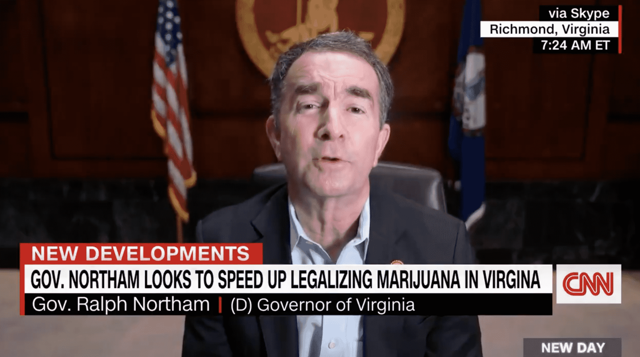 Gov. Ralph Northam Explains Driving Force Behind His Push To Legalize Marijuana in Virginia