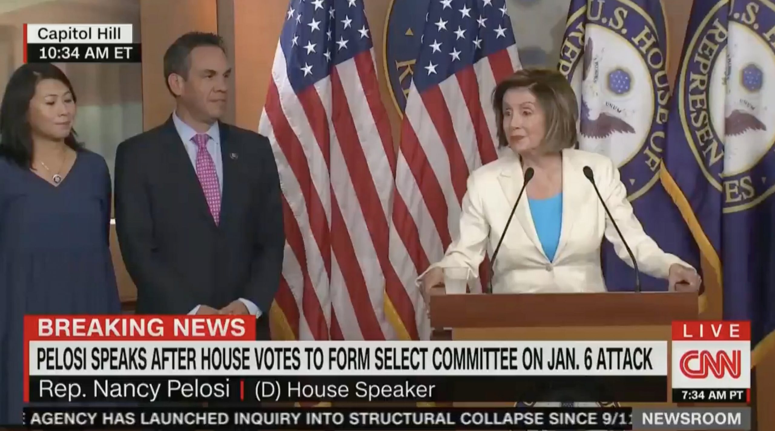 Pelosi Names 8 Members of Select Committee To Investigate Jan. 6 — Includes Cheney, Schiff