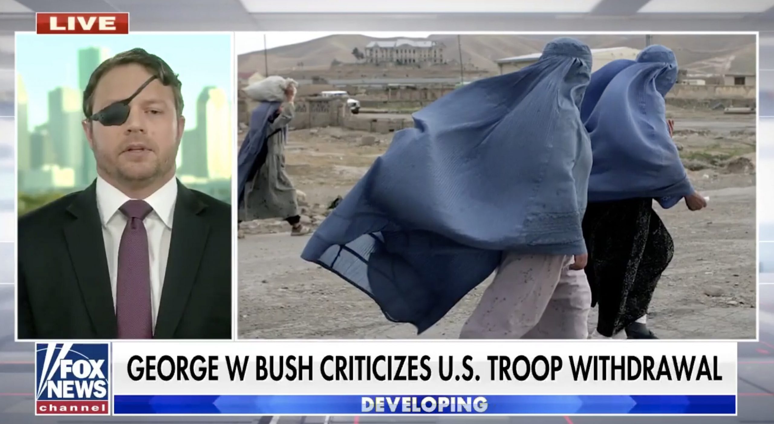 Crenshaw Says Bush Is ‘Right’ About Biden’s Decision To Withdraw US Troops From Afghanistan