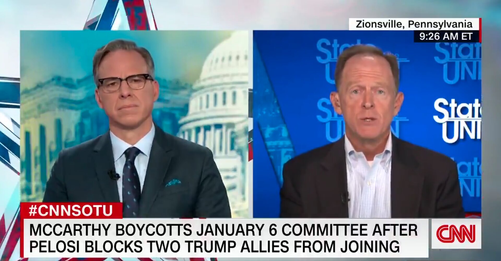 Toomey Claims Jan. 6 Committee Is ‘Politically To the Advantage’ of Dems