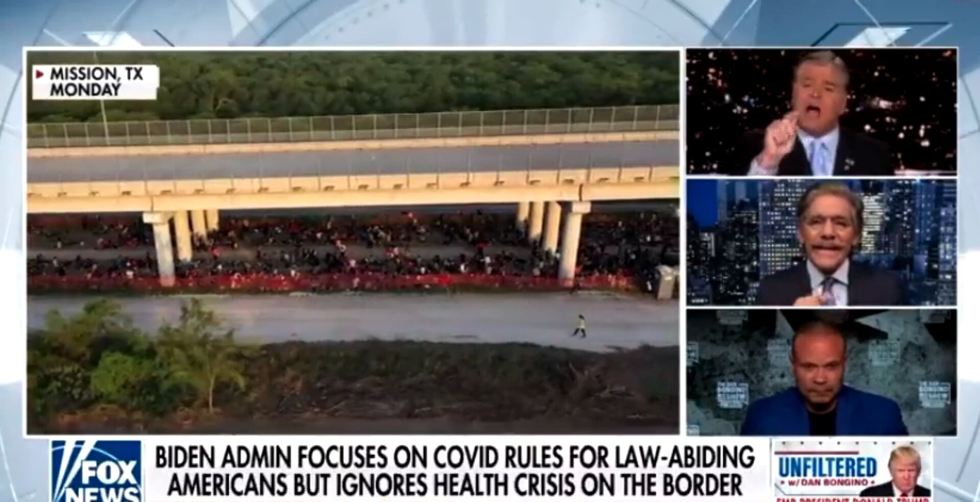 Hannity Claims ‘A Lot’ of New COVID Cases Are ‘Coming Here Because Of’ Biden