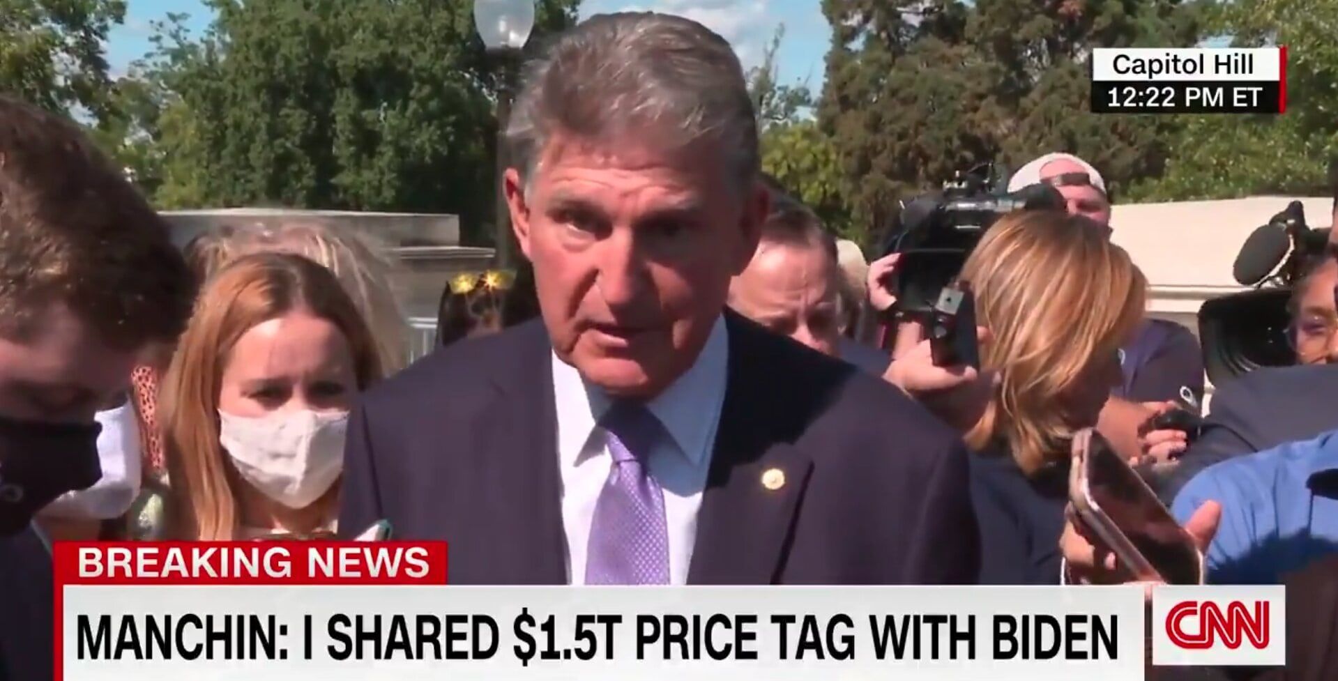 Manchin Gives 3 Word Response to Dems Who Want a Larger Spending Bill