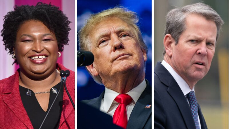 Trump Suggests Stacey Abrams ‘Might Be Better’ Than Kemp As Georgia Governor