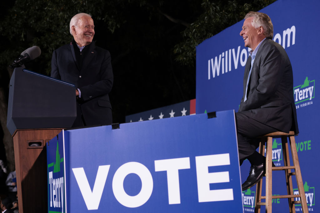 Biden Lets Obsession With Trump Show by Referencing Him 24 Times at Virginia Gubernatorial Campaign Event