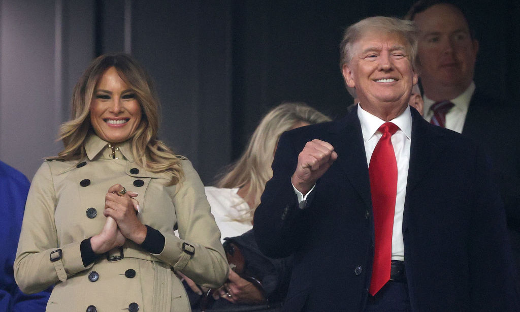 Trump Attends World Series Game in Atlanta, Does Controversial ‘Tomahawk Chop’
