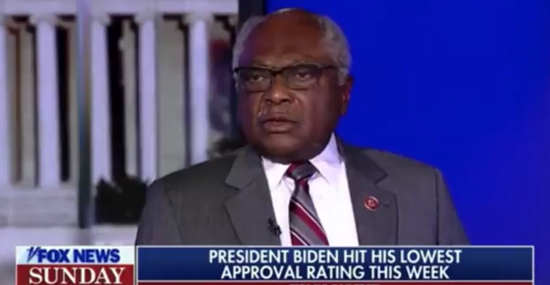 Clyburn Reacts to Biden’s Sinking Approval Rating: ‘The Country’s in a Bad Place’