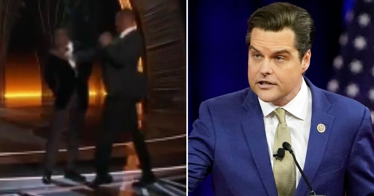 Matt Gaetz Blasts Will Smith, Hypocritical Dems with Scathing Take on Slap Heard Round the World
