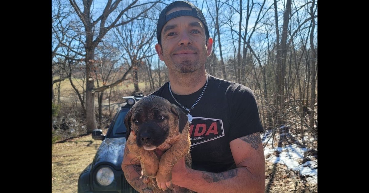 Veteran Pulls Off Daring Rescue After 8-Week-Old Puppy Tumbles 100 Feet Down Ravine