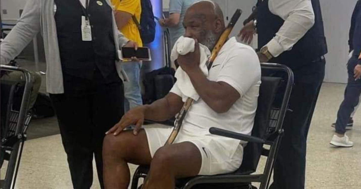 Boxing Great Mike Tyson Seen Being Wheeled Around Airport After the Legend's Own Dark Prediction