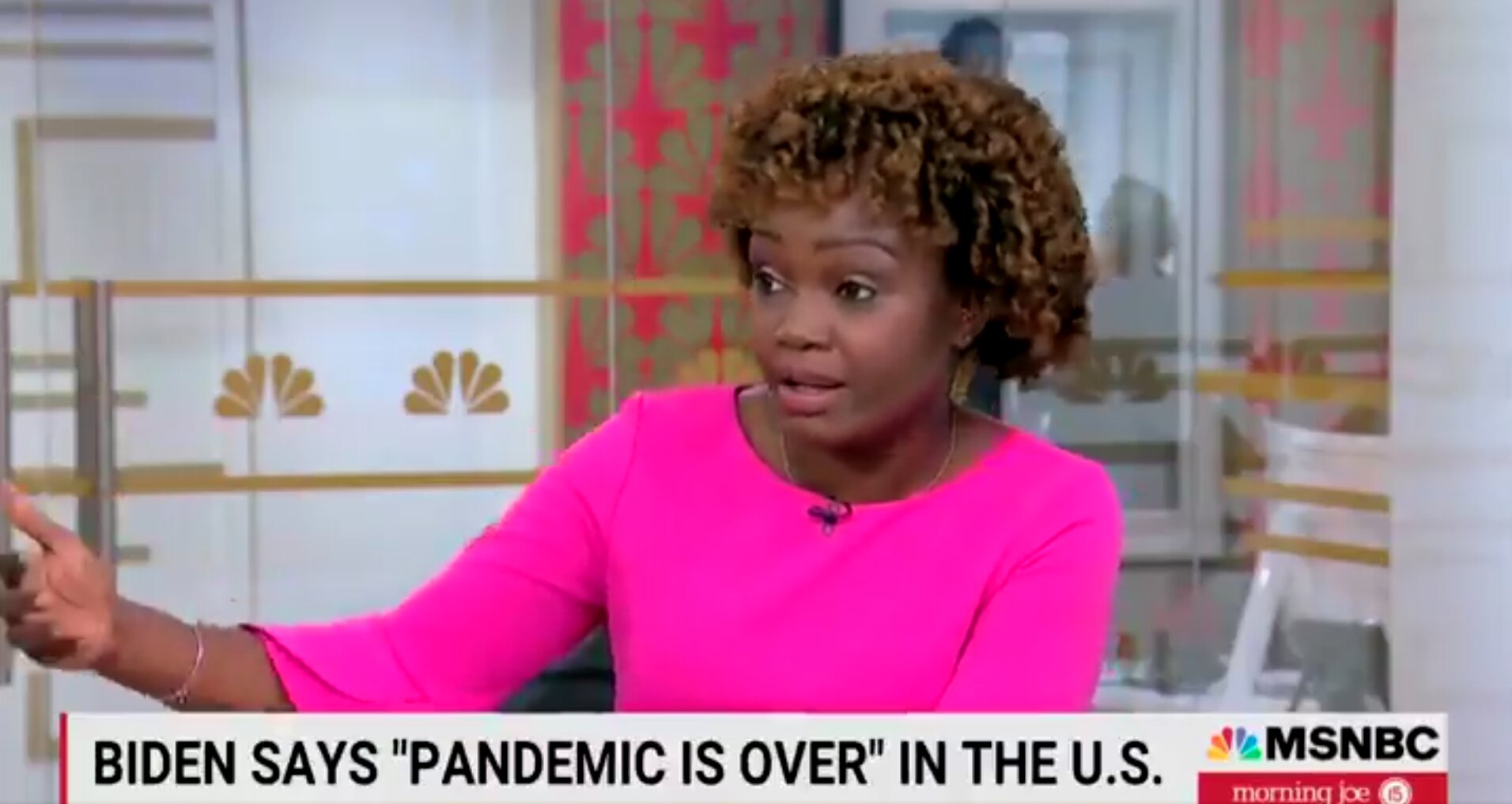 ‘He Was Looking Around’: Jean-Pierre Claims Biden Did Not Really Mean the Pandemic Is Over