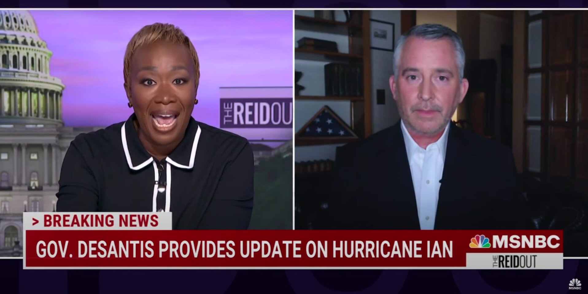 Joy Reid Revels in the Idea of DeSantis Asking Biden for Federal Aid As State Emerges From Hurricane Ian