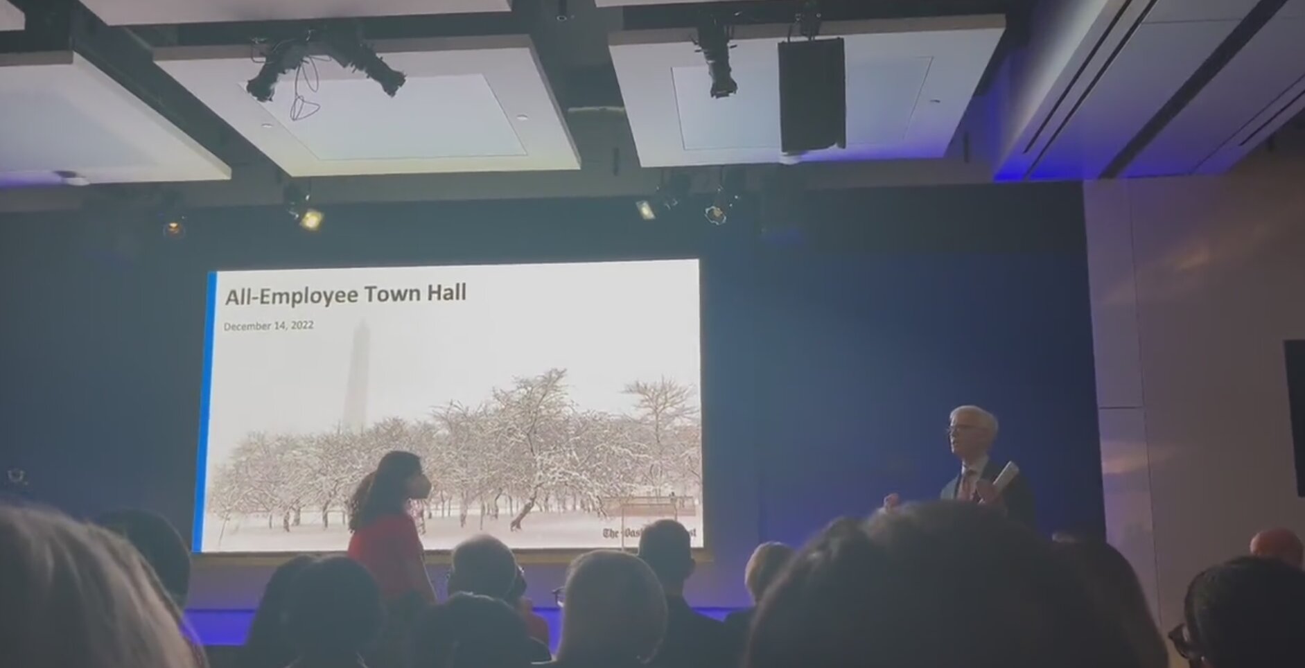 Video Shows WaPo Employees Angry After Announcement About Layoffs