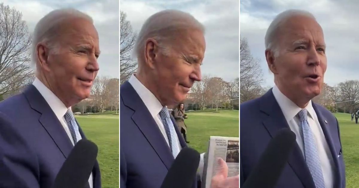 Watch: Reporter Has to Finish Sentence for Biden as He Speaks Complete Nonsense