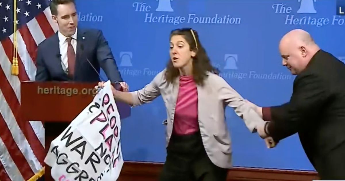 Watch: Climate Activist Attempts to Interrupt Josh Hawley’s Speech – It Did Not Go As Planned