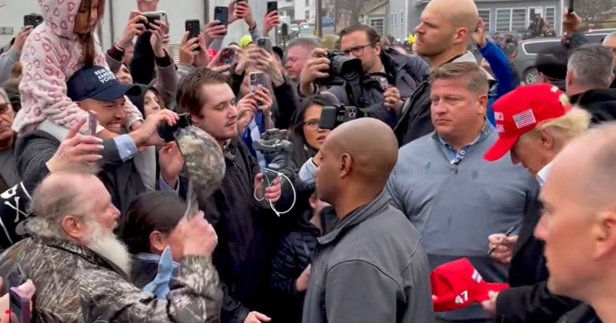 Trump Supporters Go Wild After Spotting New Detail on the Hats He Handed Out in East Palestine: ‘I Want One!’