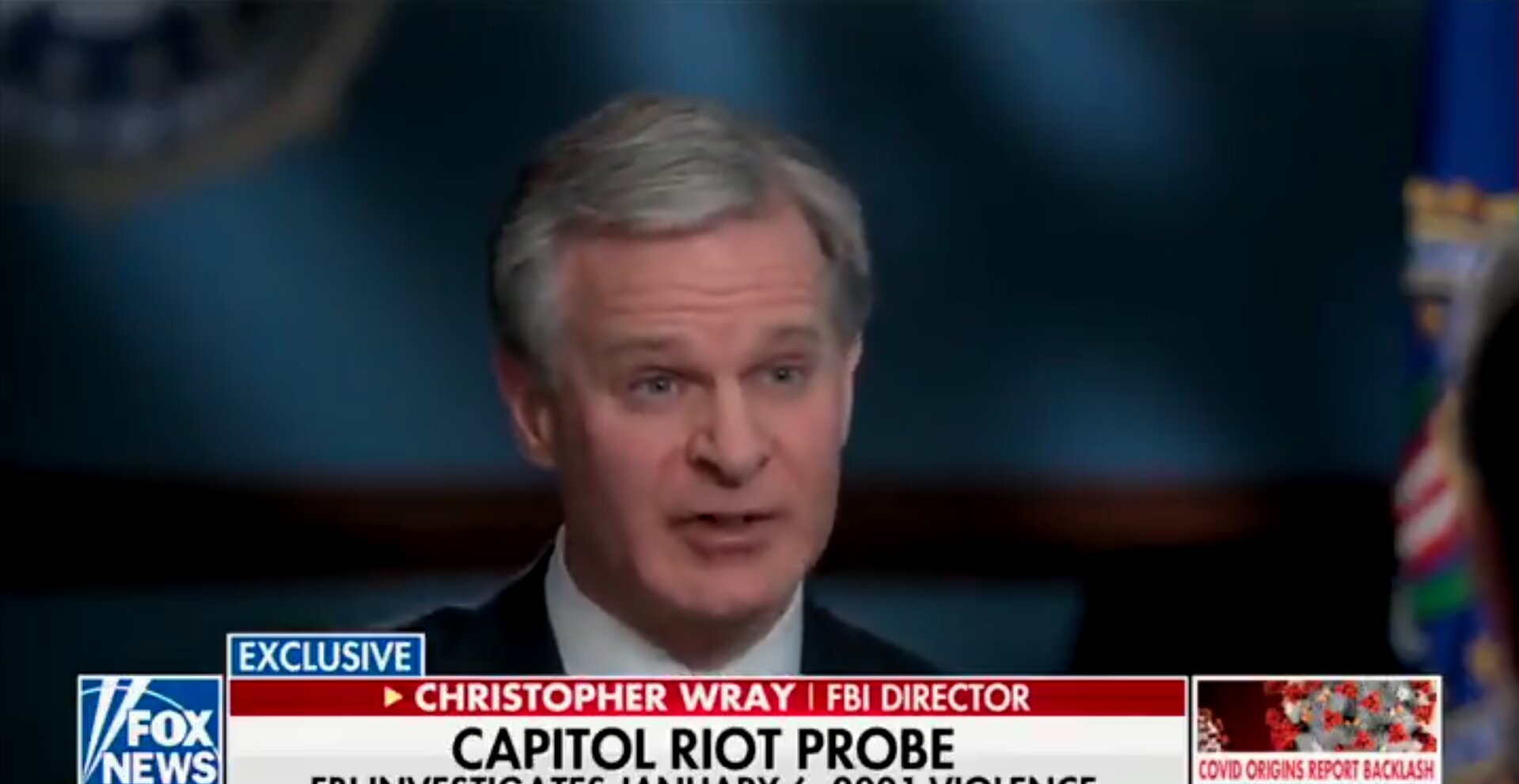 FBI Director Expresses ‘Enormous Confidence’ in Investigation Into Pipe Bombs Found Ahead of Jan. 6