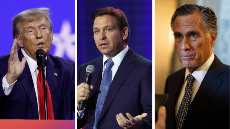 Trump Likens Ron DeSantis to Mitt Romney