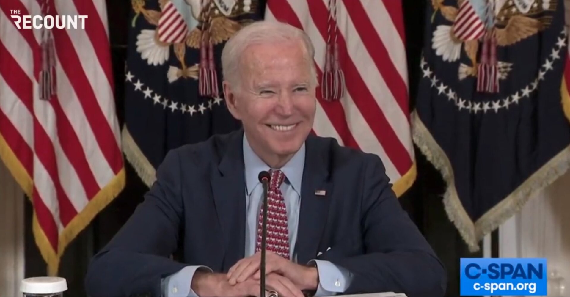 Watch Biden’s Strange Reaction When Asked About Trump’s Indictment