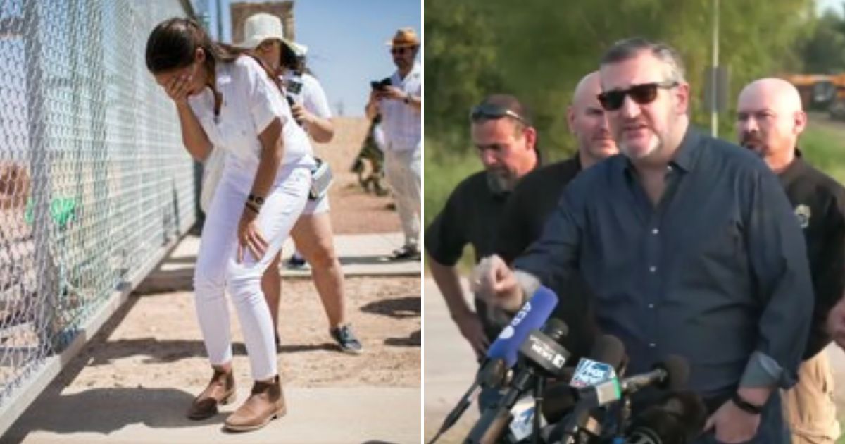 Fired-Up Ted Cruz Asks AOC the Perfect ‘White Pantsuit’ Question While Standing at the Border