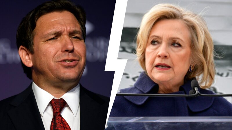 Hillary Clinton Takes Shot at Ron DeSantis After 2024 Speculation Heats Up on Twitter