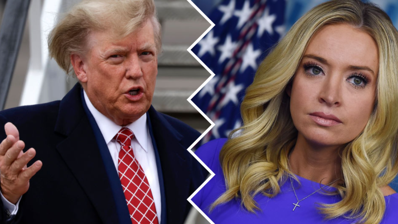 Trump Takes Jab at Kayleigh McEnany After She Touts His Time in Office