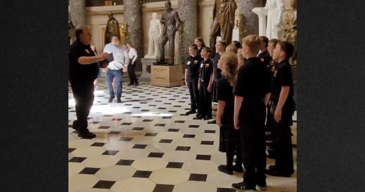 Capitol Police Interrupt Children’s Choir Singing National Anthem: ‘It Might Offend’