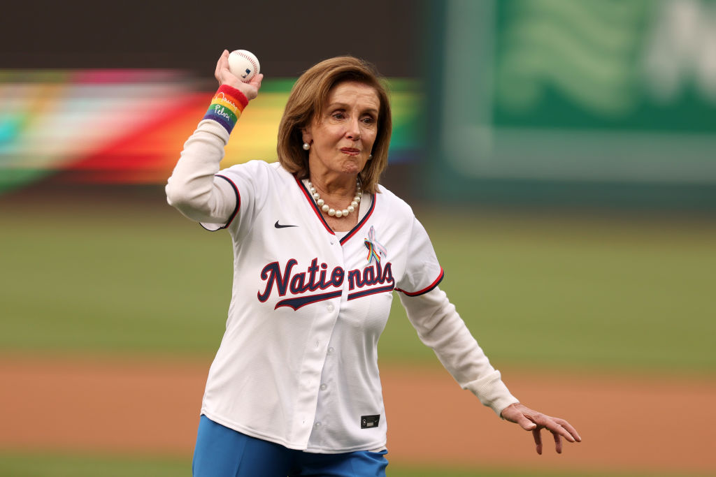 Nancy Pelosi at Nationals’ ‘Pride’ Night Sparks Mockery, But It’s Not About Her First Pitch