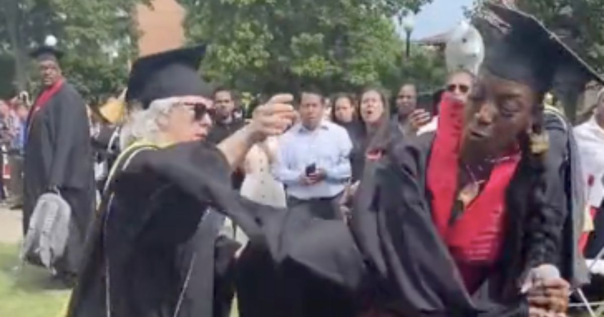 ‘Today Is Gonna Be All About Me’: Graduate Violently Wrestles Microphone from Faculty, Screams Message to Stunned Crowd