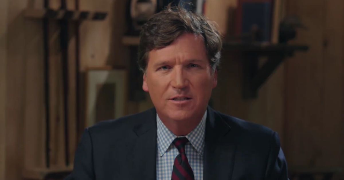 Tucker Carlson Releases First Episode of New Show – Detail in Corner of Screen Reveals Name