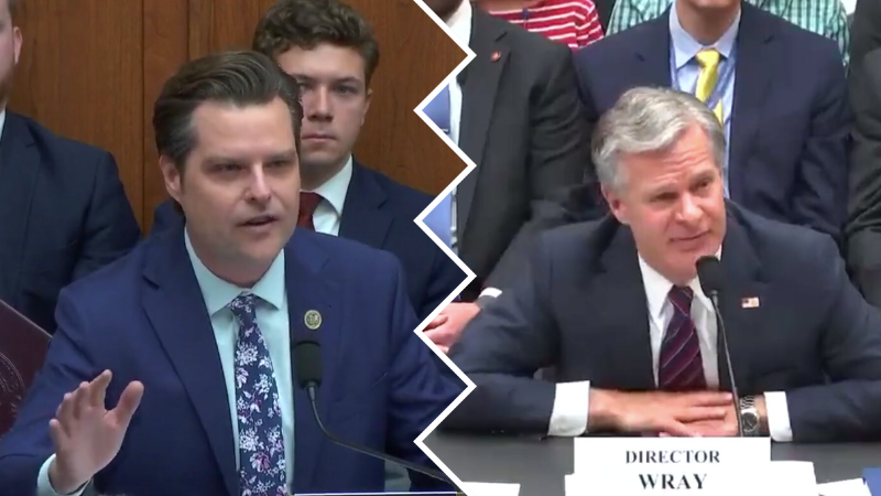 Matt Gaetz Asks Christopher Wray to His Face if the FBI Is ‘Protecting’ the Biden Family