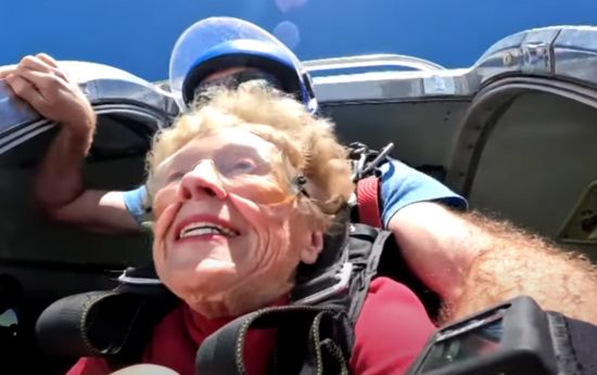 84-Year-Old Woman Skydives Nearly 600 Times — Wants to Reach 1000