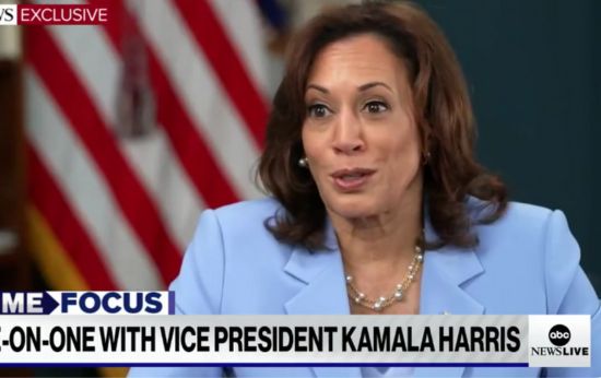 Kamala Harris Asked if ‘Race and Gender’ Play a Role in Her Low Approval Rating
