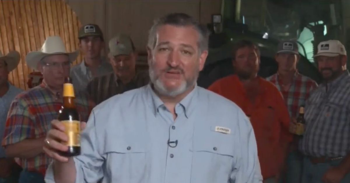 Ted Cruz Cracks Open a Cold One on Live TV, Tells Biden Admin to ‘Kiss My A**’
