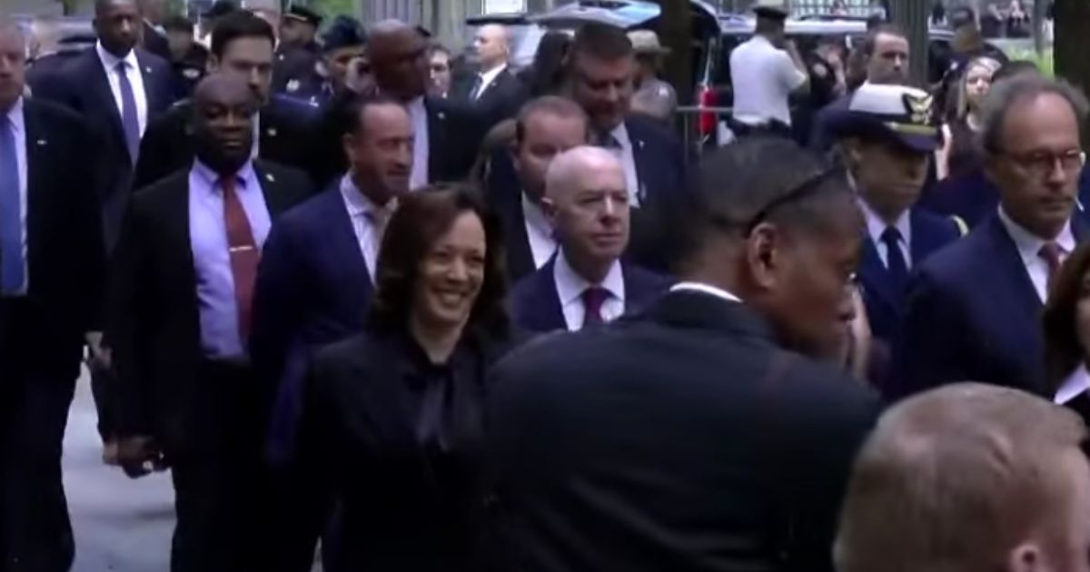 Kamala Harris Can’t Keep from Laughing at 9/11 Memorial