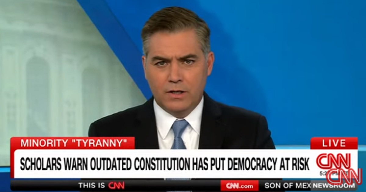CNN Gets Roasted for Absurd Chyron Warning Constitution Is ‘Outdated, Puts Democracy at Risk’
